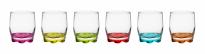 Чаши без дръжка с цветно дъно 6 бр. микс 250 мл.
