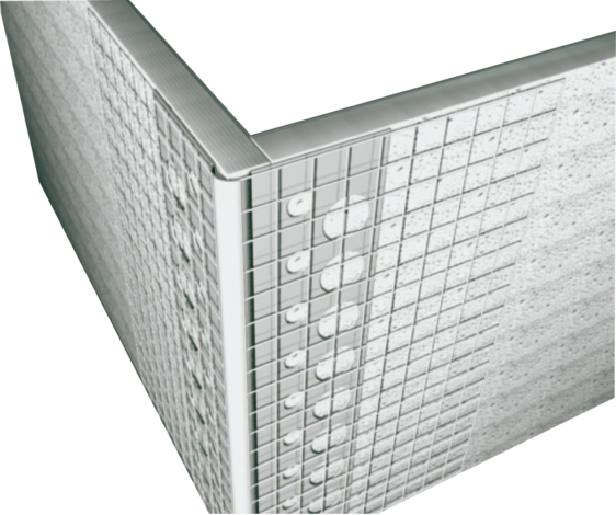 PVC ъглов профил с мрежа - Аксесоари за фасада