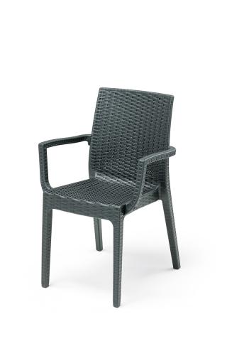 Стол Dafne с подлакътници 55х54х85см - Pvc маси