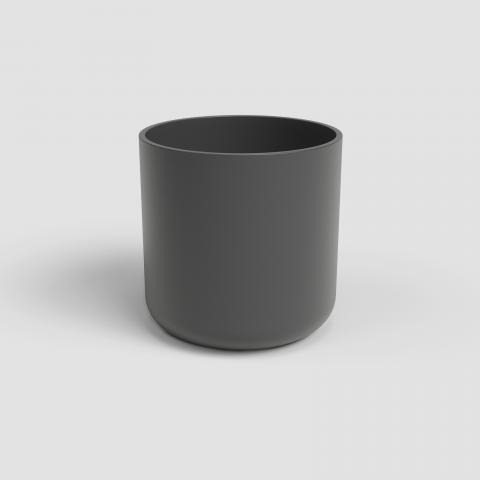 Кашпа за кактус Juno ф9 см антрацит - Керамични кашпи
