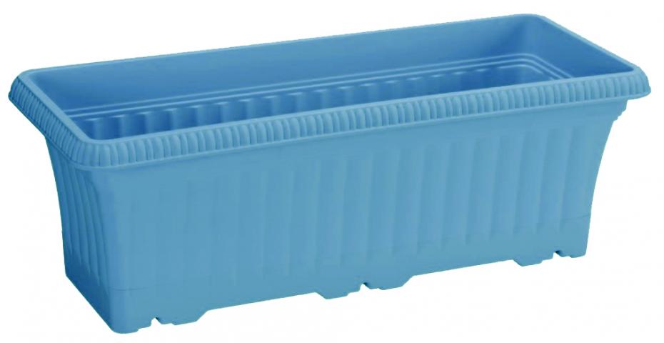 Сандъче BALCONY 43см., синьо-зелен с подложка - Пластмасови сандъчета