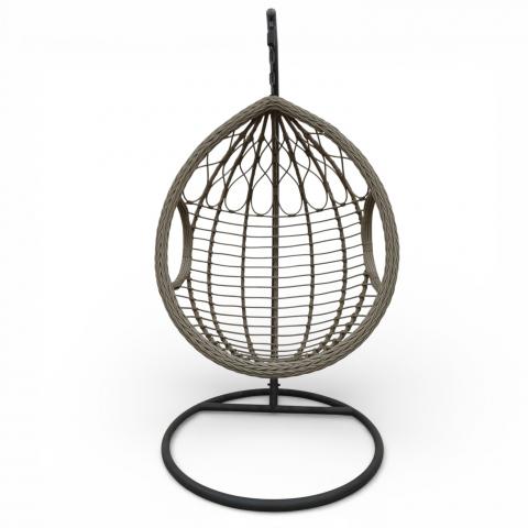 Висящ стол Capri беж/кафяв, снимка 2 - Ратанови люлки