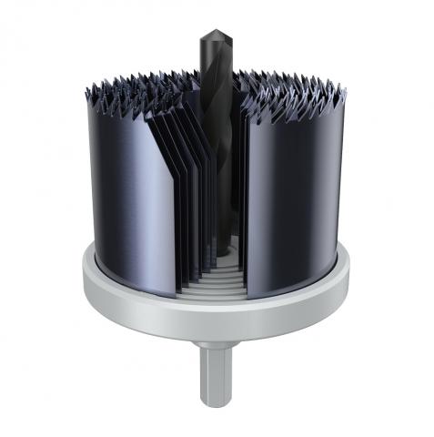 Комплект боркорони Bosch за дърво 44 мм 7 части - Боркорони за дърво