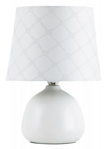 Настолна лампа Ели бяла 1x40W/ E14 - Настолни лампи