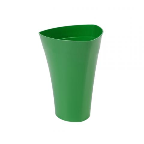 Кашпа ВЕНЕРА Ф:15 см, зелена - Пластмасови кашпи