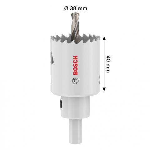 Боркорона Bosch ММ 38 мм, снимка 3 - Боркорони bi-metal