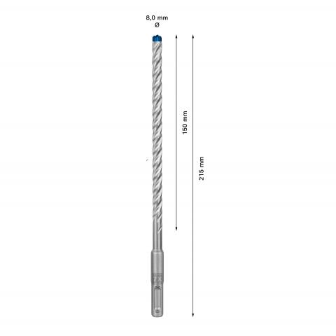 Свредло EXPERT SDS plus-7X 8x150x215 мм Bosch, снимка 3 - Свредла за бетон