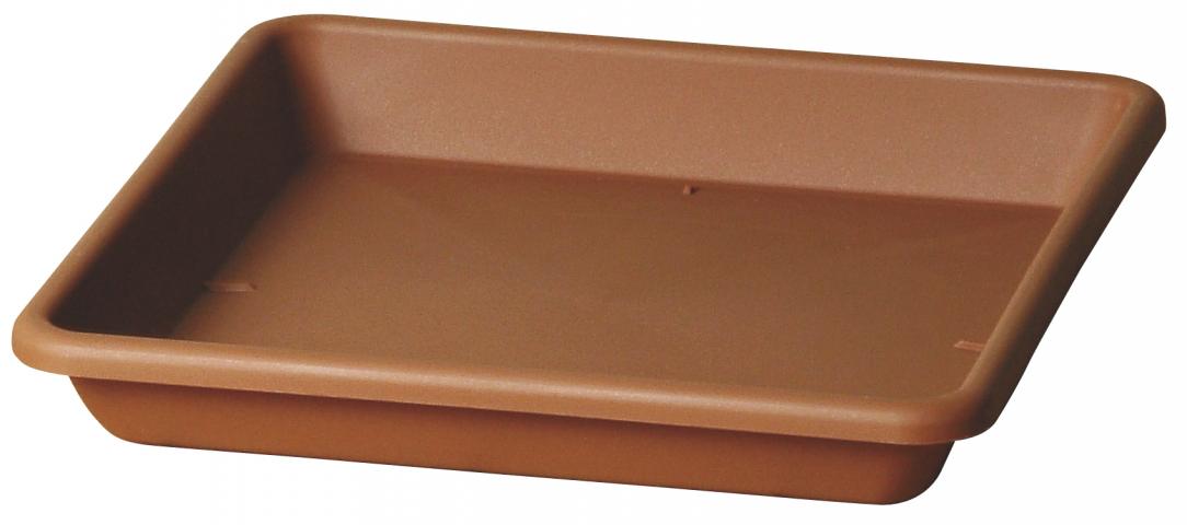 Подложка за саксия Куадро 38х38 см, теракота - Пластмасови подложки