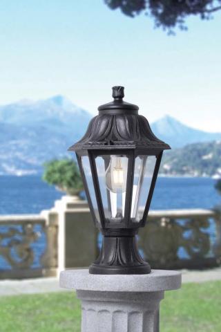 Градинска лампа  MIKROLOT/ANNA Е27 IP55 Fumagalli, черен, снимка 2 - Градински лампи