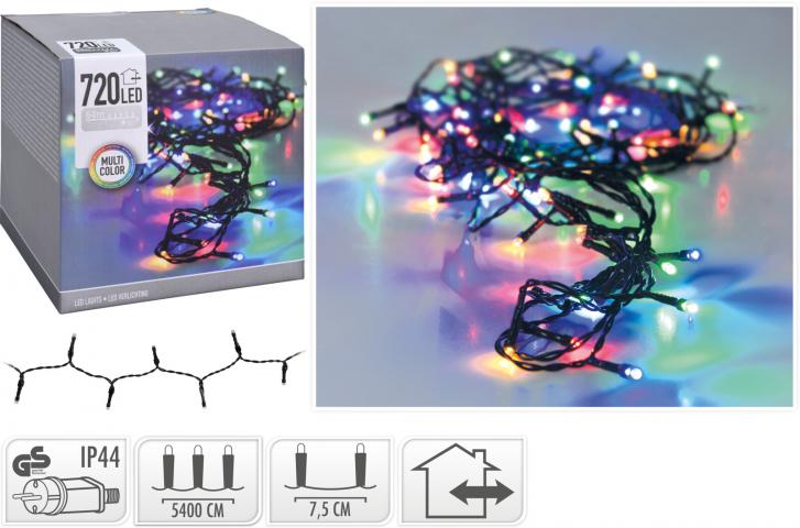 Светлинна верига OUT,720 LED, многоцветна - Светеща верига