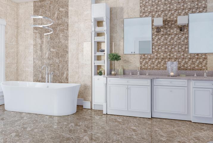 Фаянс Перлато 30х60 Светло бежов, снимка 2 - Стенни плочки