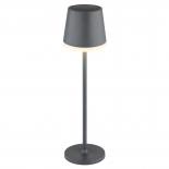 LED соларна настолна лампа 0.06W 50Lm 3000K, антрацит