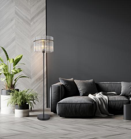 Стояща лампа Gorley 1xE27 60W, снимка 4 - Пендели