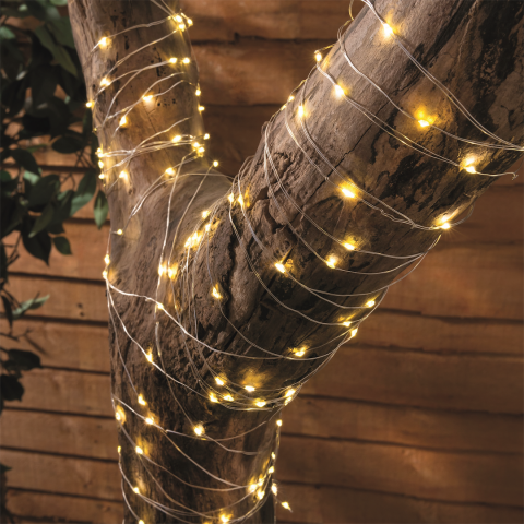 Соларна LED гирлянда Mic 15m 150LED, снимка 3 - Соларни лампи