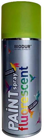 Флуоресцентен Спрей Biodur 400 мл RAL 1026 жълт - Спрей бои универсални