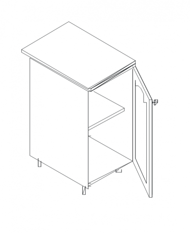 Талпи долен шкаф с врата 60х60х89 - Кухни по проект в магазин
