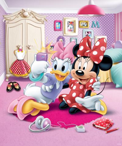 Детски фототапет Disney Minnie Mouse 202х243 см - Фототапети