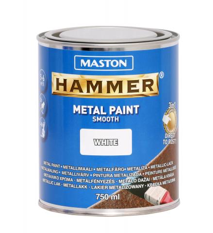 Алкидна боя Maston 3в1 0.75 л бяла - Бои 3в1