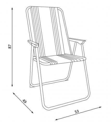 Сгъваем къмпинг стол NAVARA - Маси и столове