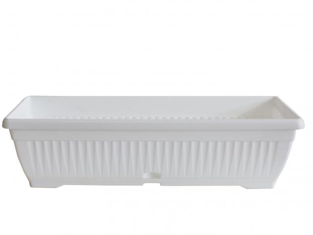 Сандъче Ребра 62см., бяло - Пластмасови сандъчета