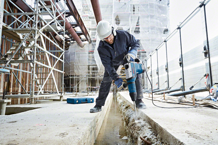 Перфоратор Bosch Blue GBH 12-52 D, снимка 6 - Кабелни перфоратори