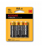 Алкална батерия Kodak XTRALIFE LR6/AA 1.5V 4бр. блистер