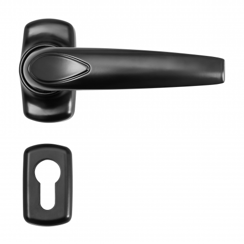 Дръжки за алуминиеви врати 2 бр., черни - Дръжки