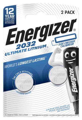 Батерии Energizer Ultimate Lithium CR2032, 2 бр. - Батерии
