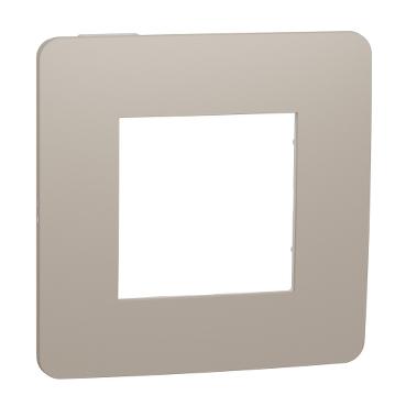 Декор. рамка Unica Studio Color 1X, капучино/бял - Ключове и контакти