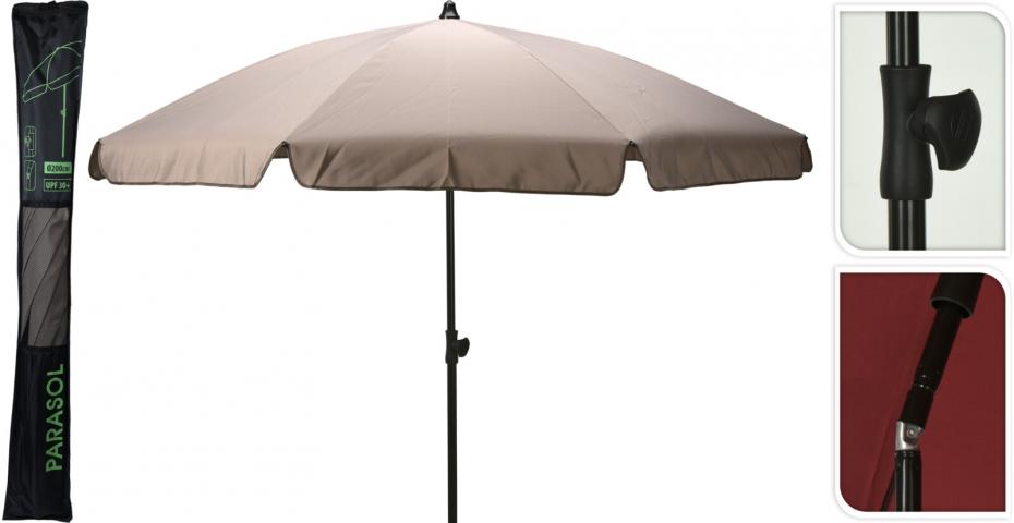 Плажен чадър ф180см, екрю - Плажни чадъри
