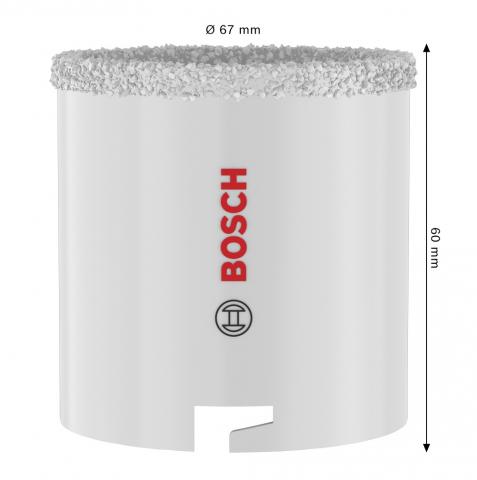 Боркорона Bosch BS 67 мм, снимка 3 - Боркорони за керамика, зидария и камък