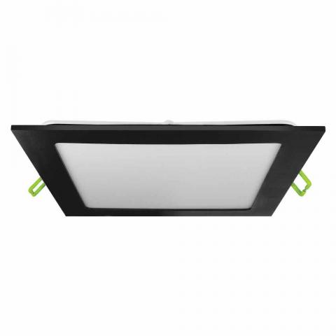 LED панел за вграждане ESTE 168x168x21mm 12W 850lm 4000K черен - Led луни