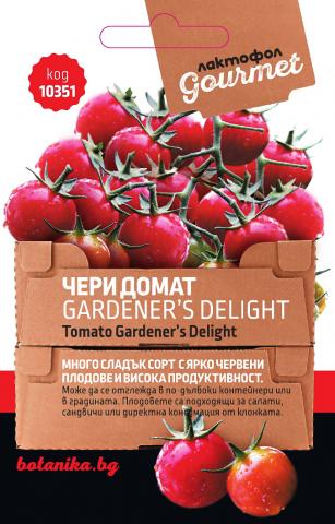 Лактофол Гурме Семена Чери домат Gardener's Delight - Семена за плодове и зеленчуци
