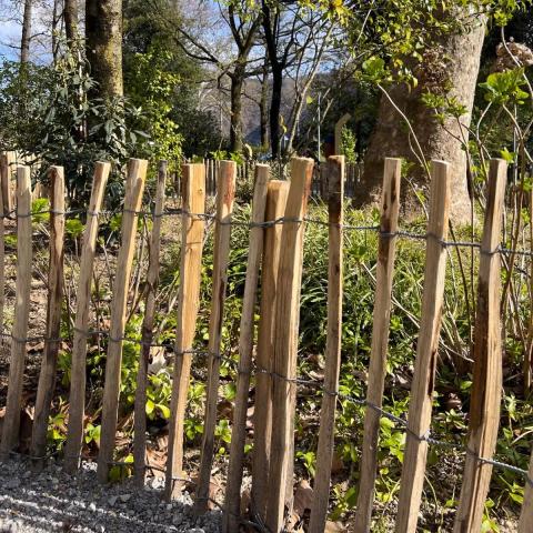 Градинска ограда от естествена леска HAZEL H=1.20м L=5.0м, снимка 4 - Ниски оградки
