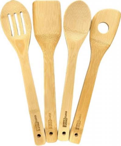 Бамбукови прибори за готвене Cook 4+1 бр., снимка 3 - Аксесоари за готвене