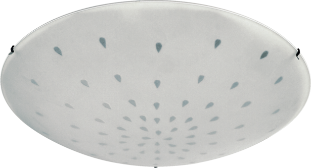 Плафон RAIN единичен бяла - Аплици за баня