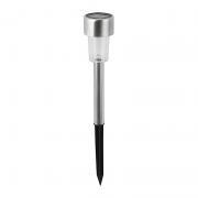Соларна лампа SL500 steel 1xLED 0.07W 7500K 4lm IP44 зарядна батерия button cell 40mAh - Соларни лампи