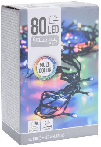 Светлинна верига OUT 80 LED многоцветна - Светеща верига