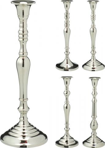 Свещник 29 см сребро - Коледни артикули