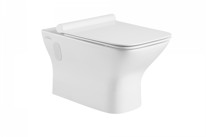 Конзолна тоалетна чиния Rimless с тоалетна седалка NYKS - Висящи