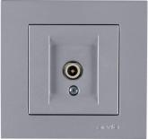 Karen сребриста розетка TV крайна IEC мъжки 18dB