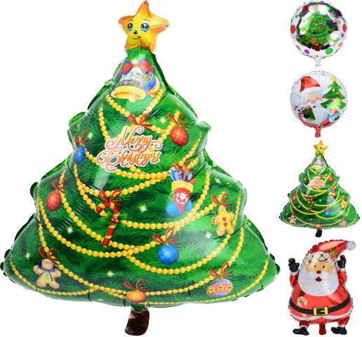 Балон с коледен дизайн - Коледни фигури