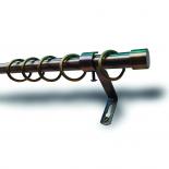 Метален корниз 16х140 см Пулло антик злато