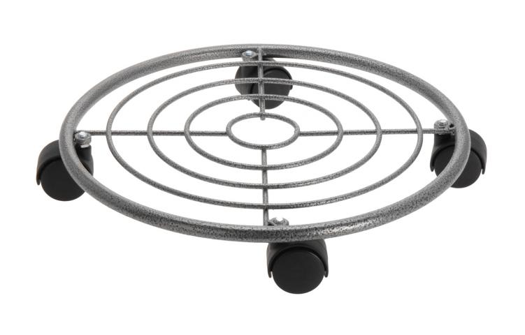 Метална поставка за саксии с колелца ф35 см - Подложки на колела