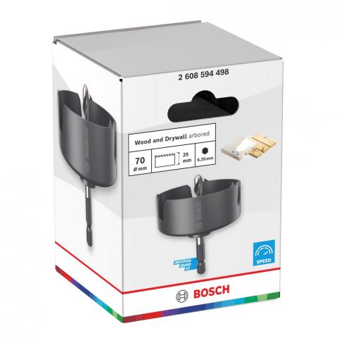 Боркорона Bosch WD 70 мм, снимка 3 - Боркорони за дърво