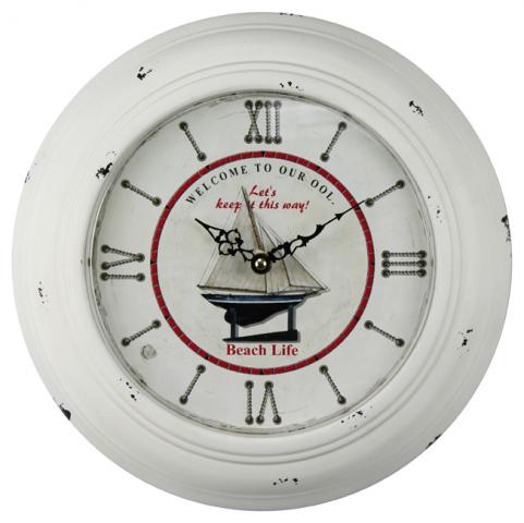Часовник метал с кораб 32 см - Часовници