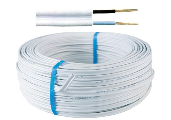 Кабел ПВВ-МБ1 2x1мм2 20м руло - Инсталационни кабели и проводници