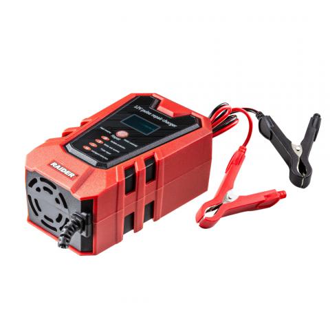 Зарядно устройство за акумулатор инверторно Raider LCD RD-BC18 12V - Зарядни устройства