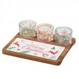 Коледен сет за сервиране 4 части