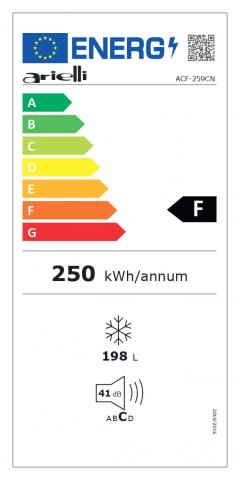 Хоризонтален фризер ARIELLI ACF-259CN, снимка 2 - Хладилници и фризери